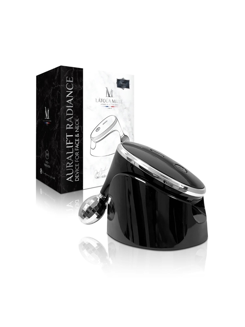 Latoua Mille Auralift Radiance Facial & Neck Device - Black